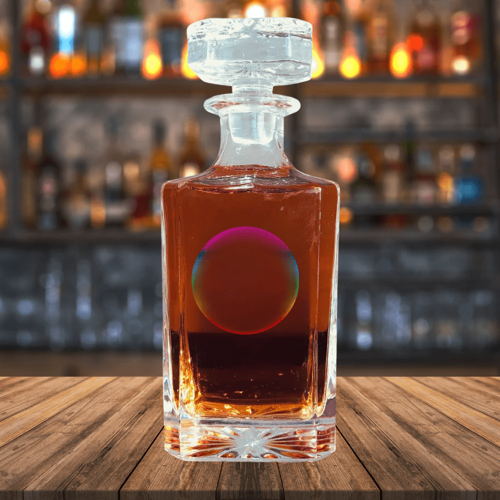 Personalized Color Logo Decanter for her, Customized Gifts for Women by Groovy Girl Gifts