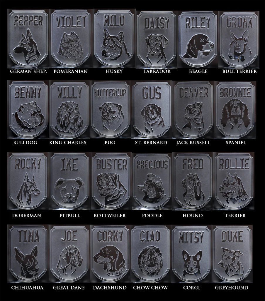 Drinkware Dog Breed Blue Cocktail Glass