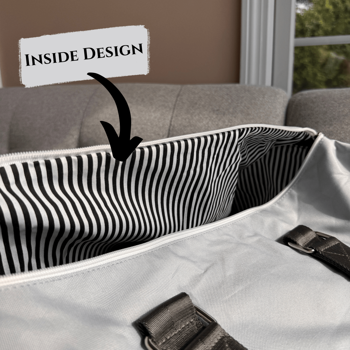 Personalized First In Line Personalized Duffle Bag for her, Customized Gifts for Women by Groovy Girl Gifts