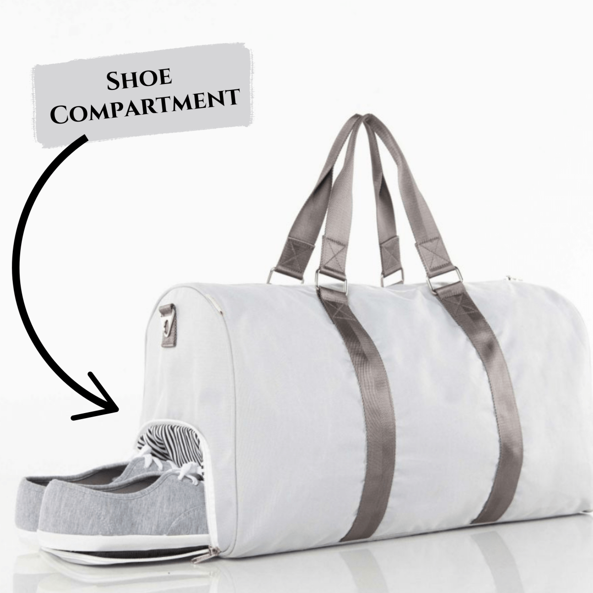 Personalized First In Line Personalized Duffle Bag for her, Customized Gifts for Women by Groovy Girl Gifts