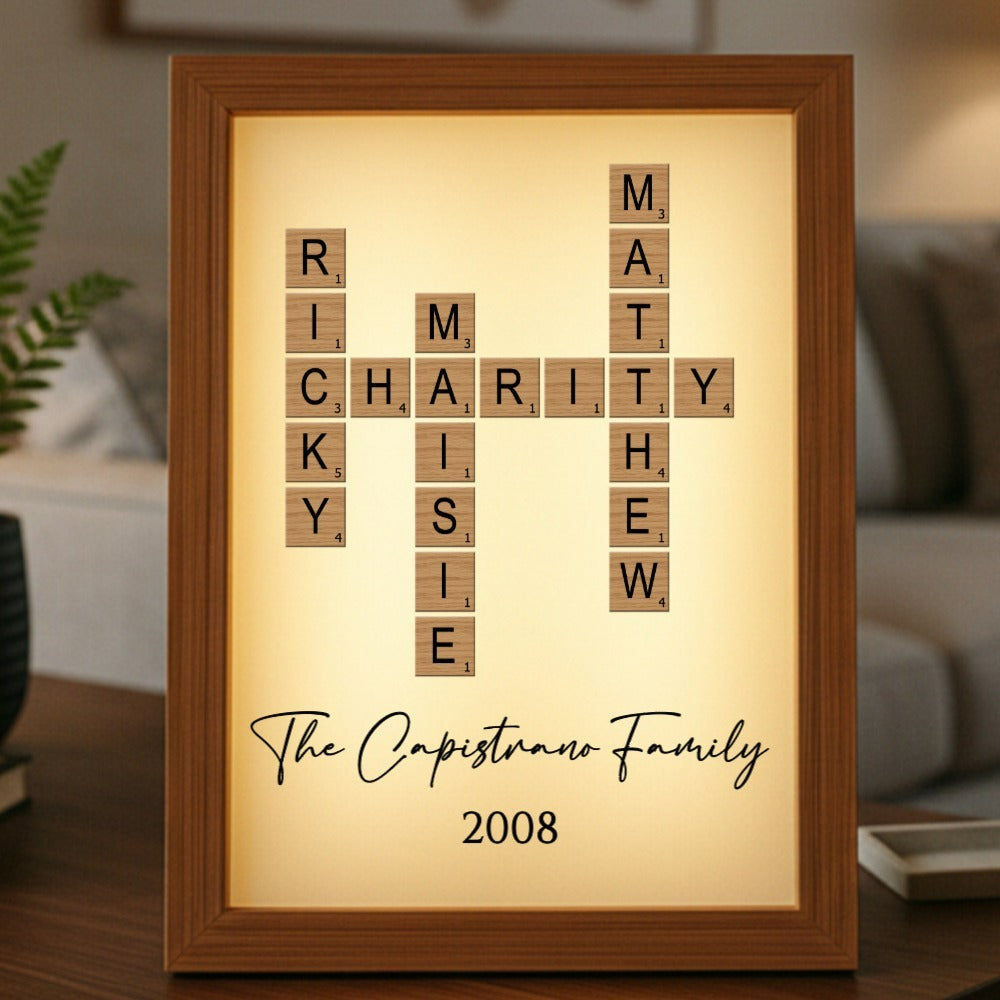 Our Family&#39;s Crossword Light Box