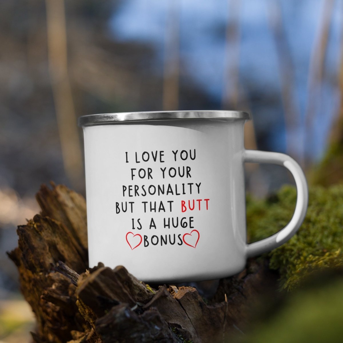 Personalized Funny Valentine&#39;s Day Campfire Mug for her, Customized Gifts for Women by Groovy Girl Gifts