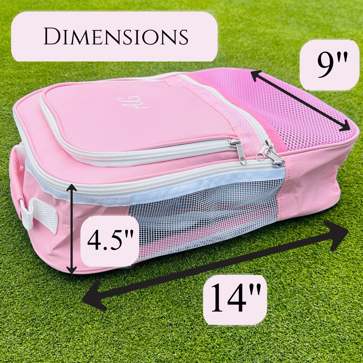 Personalized Stylish Personalized Golf Shoe Bag for her, Customized Gifts for Women by Groovy Girl Gifts