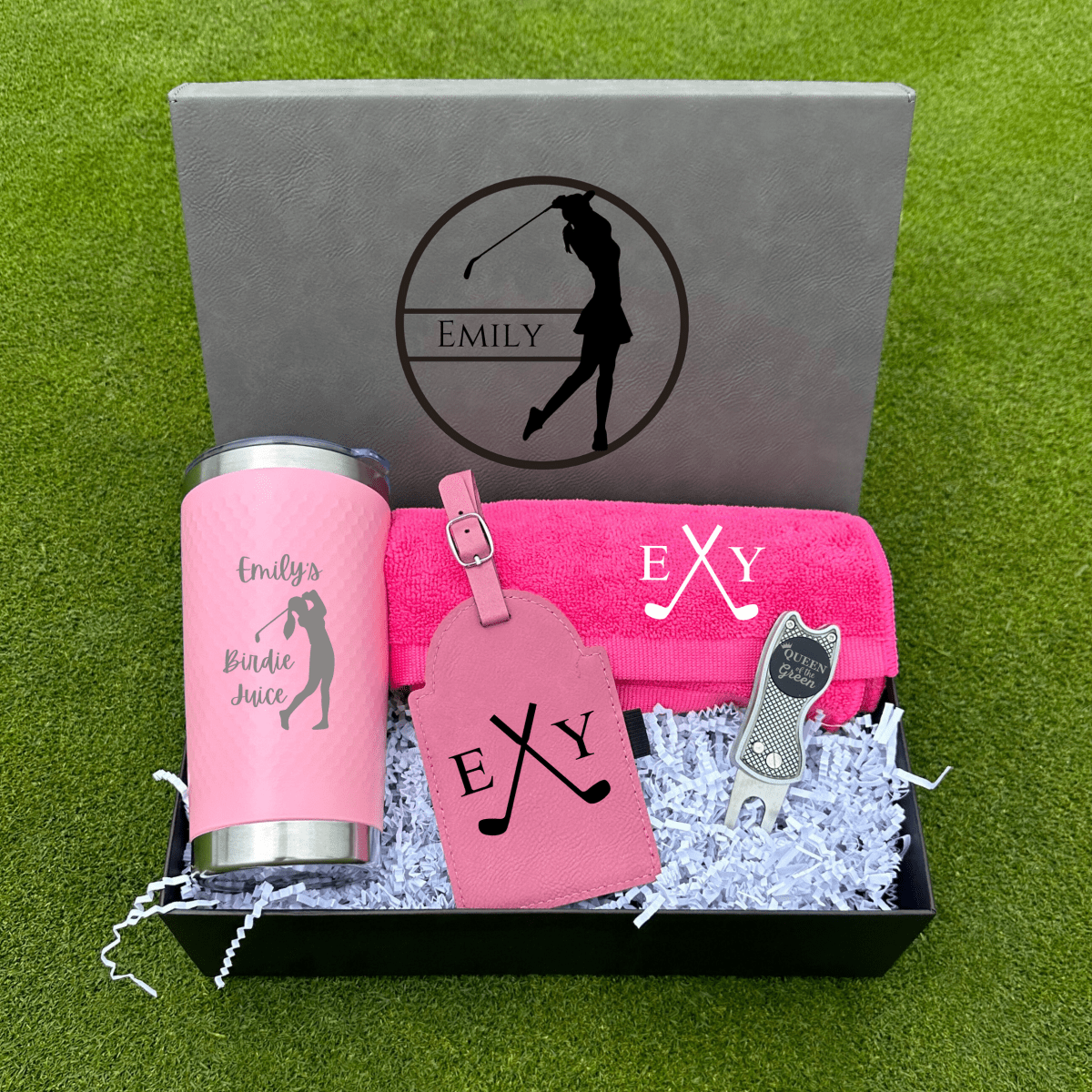 Personalized Golf Goddess Gift Box for her, Customized Gifts for Women by Groovy Girl Gifts