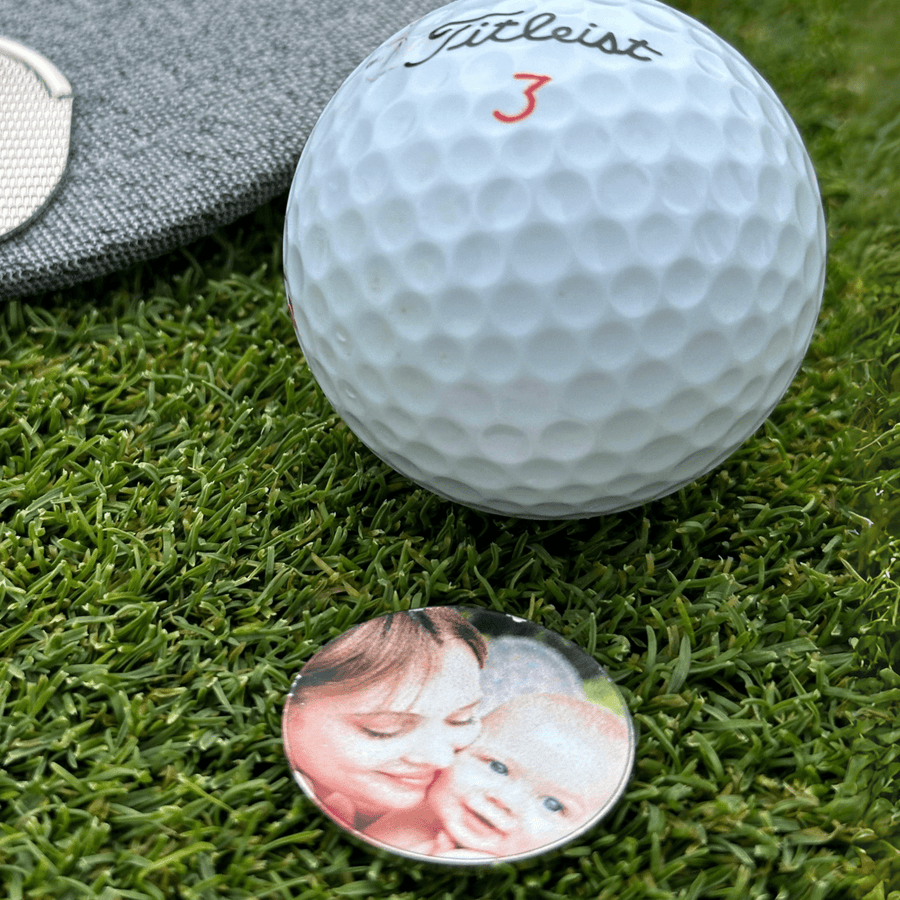 Personalized Custom Photo Ball Markers for her, Customized Gifts for Women by Groovy Girl Gifts