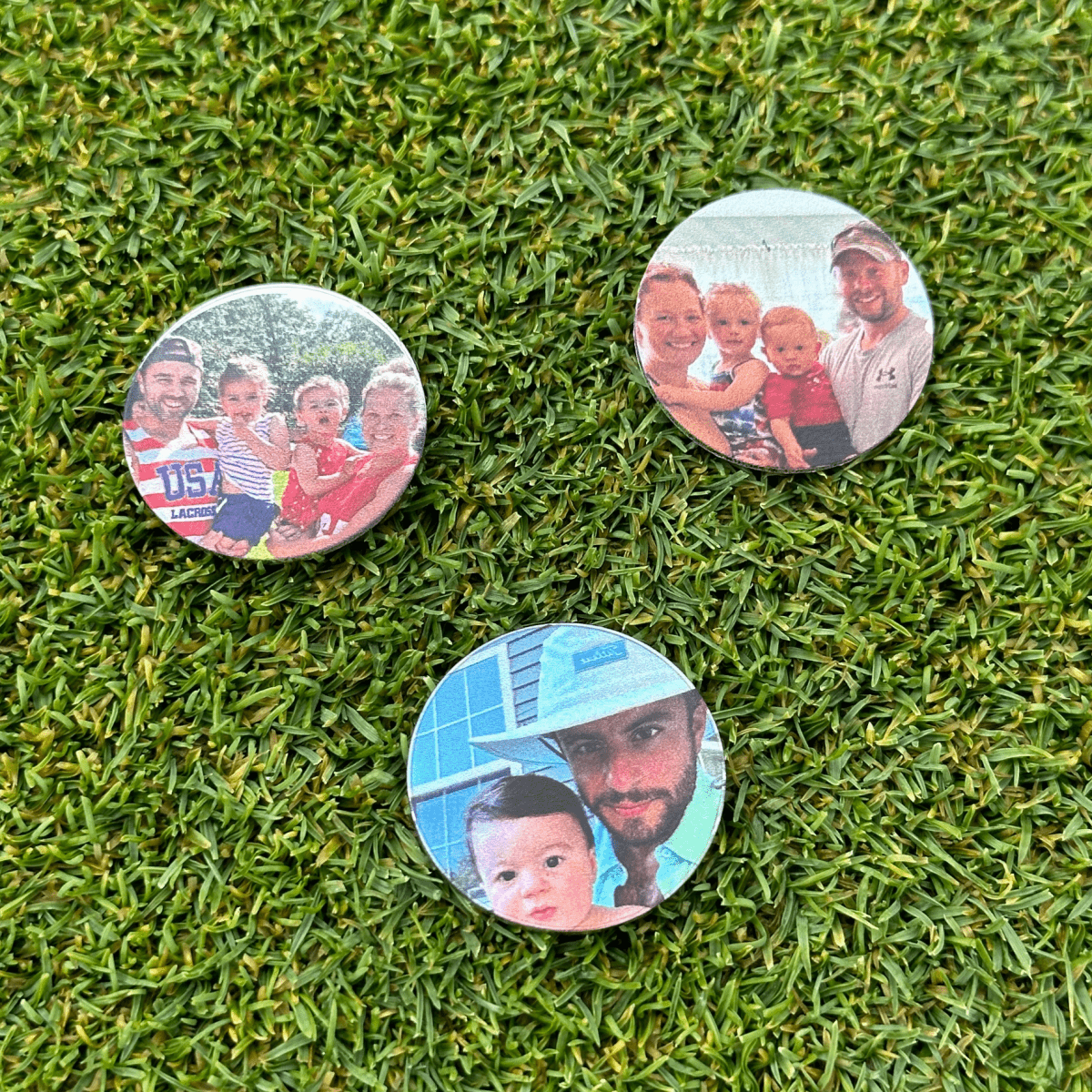 Personalized Custom Photo Ball Markers for her, Customized Gifts for Women by Groovy Girl Gifts
