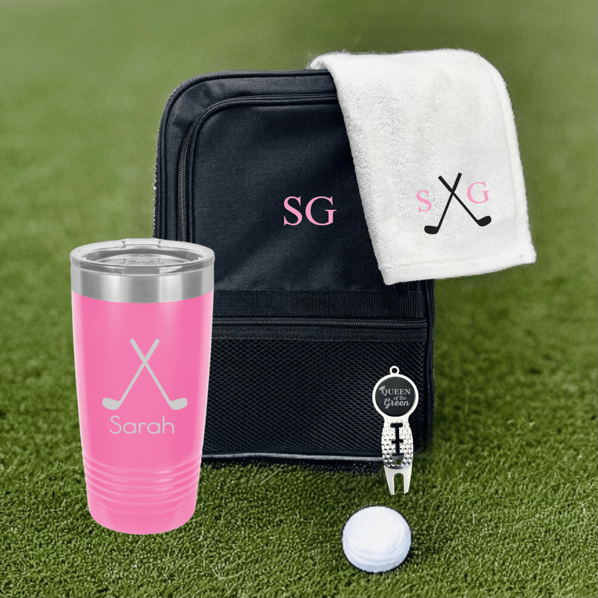 Personalized Tee Time Treasures Set for her, Customized Gifts for Women by Groovy Girl Gifts