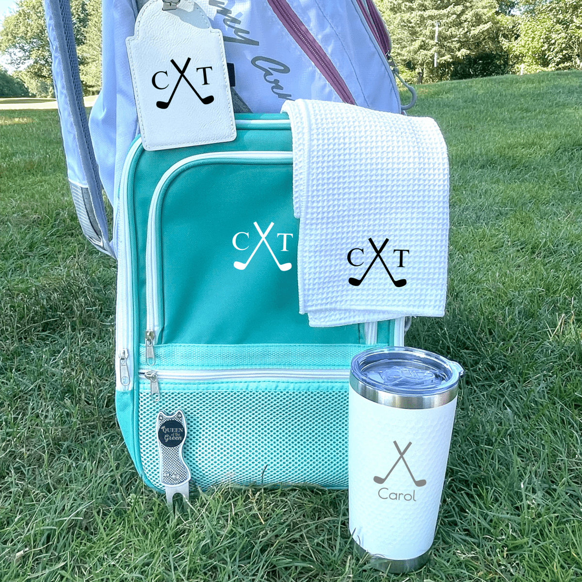 Personalized Perfect Swing: Custom Golf Gift Set for her, Customized Gifts for Women by Groovy Girl Gifts