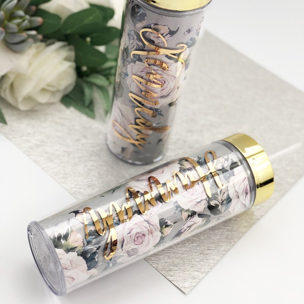Floral Bridesmaid Tumbler