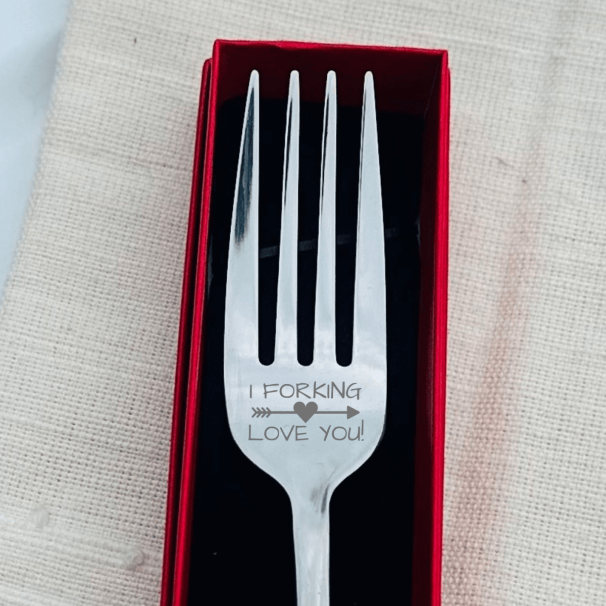 Personalized Forking Love You for her, Customized Gifts for Women by Groovy Girl Gifts