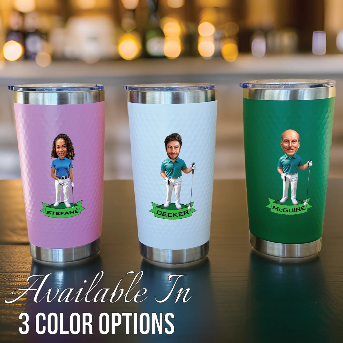 Personalized Fairway Fun Golf Tumbler for her, Customized Gifts for Women by Groovy Girl Gifts