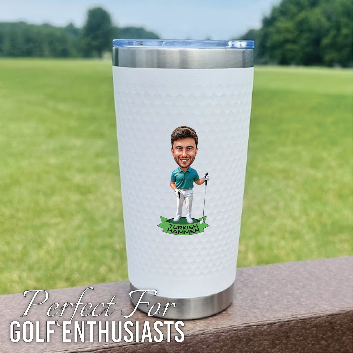 Personalized Fairway Fun Golf Tumbler for her, Customized Gifts for Women by Groovy Girl Gifts