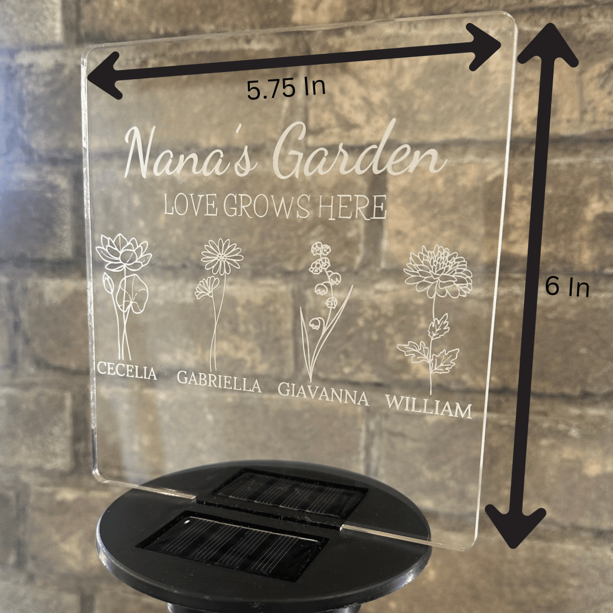 Personalized Radiant Love Garden Sign for her, Customized Gifts for Women by Groovy Girl Gifts