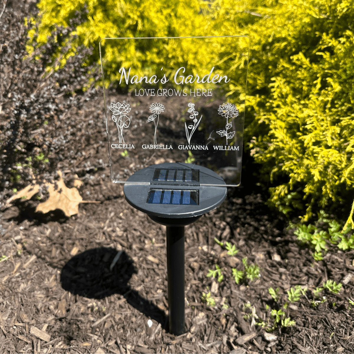 Personalized Radiant Love Garden Sign for her, Customized Gifts for Women by Groovy Girl Gifts