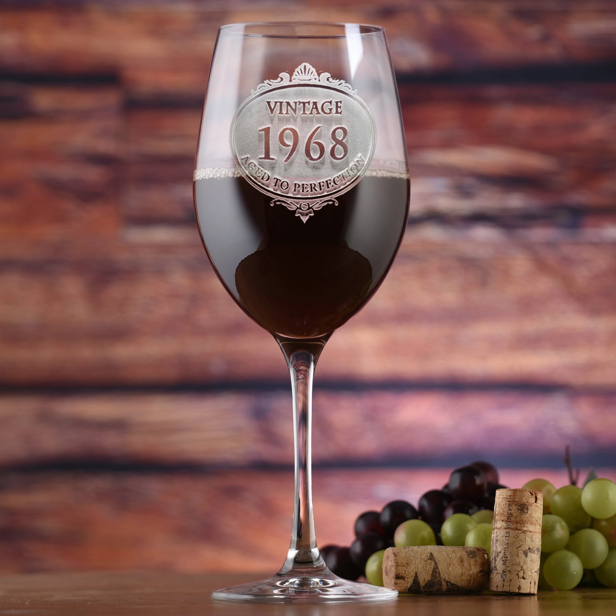 Aged to Perfection Red Wine Glass