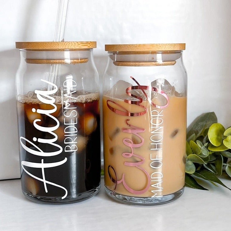 Glass Cute Coffee Can