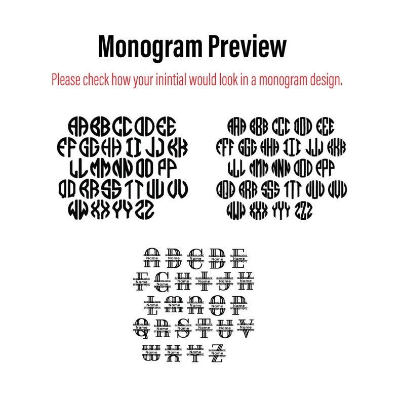 Golf Monogram Ball Stamp