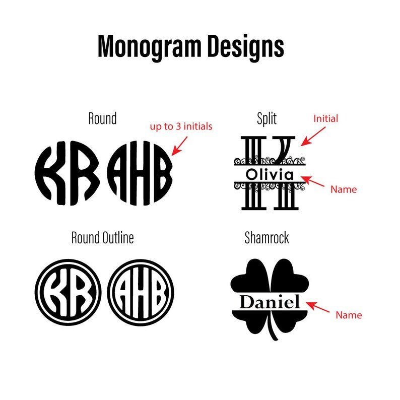 Golf Monogram Ball Stamp