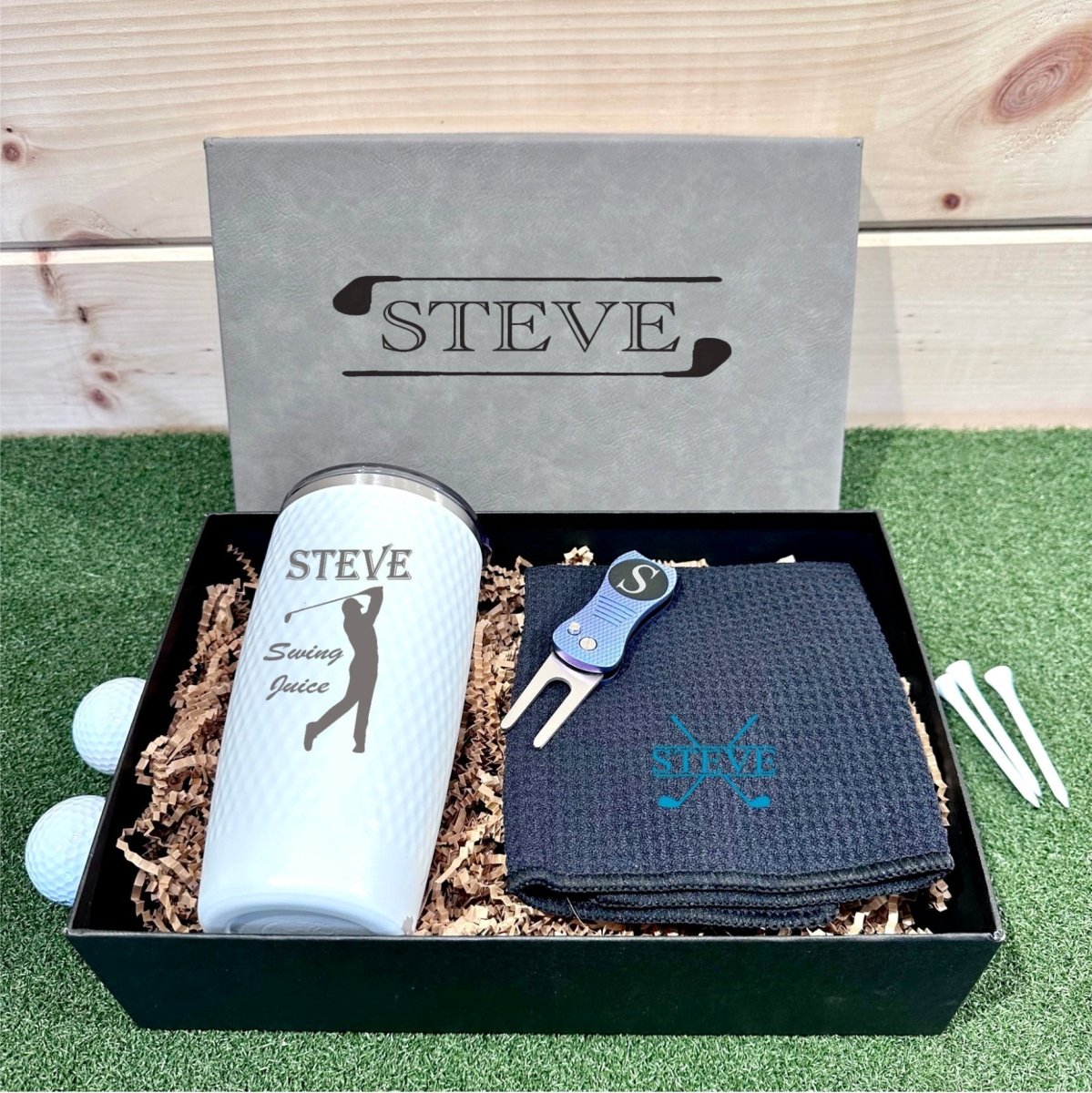 Personalized Custom Logo Golf Gift Box Set for her, Customized Gifts for Women by Groovy Girl Gifts