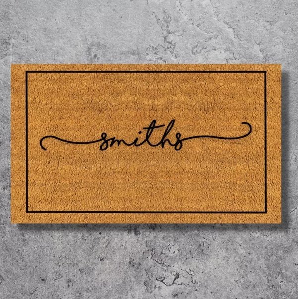 Home Goods Engraved Door Mat