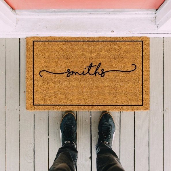 Home Goods Engraved Door Mat
