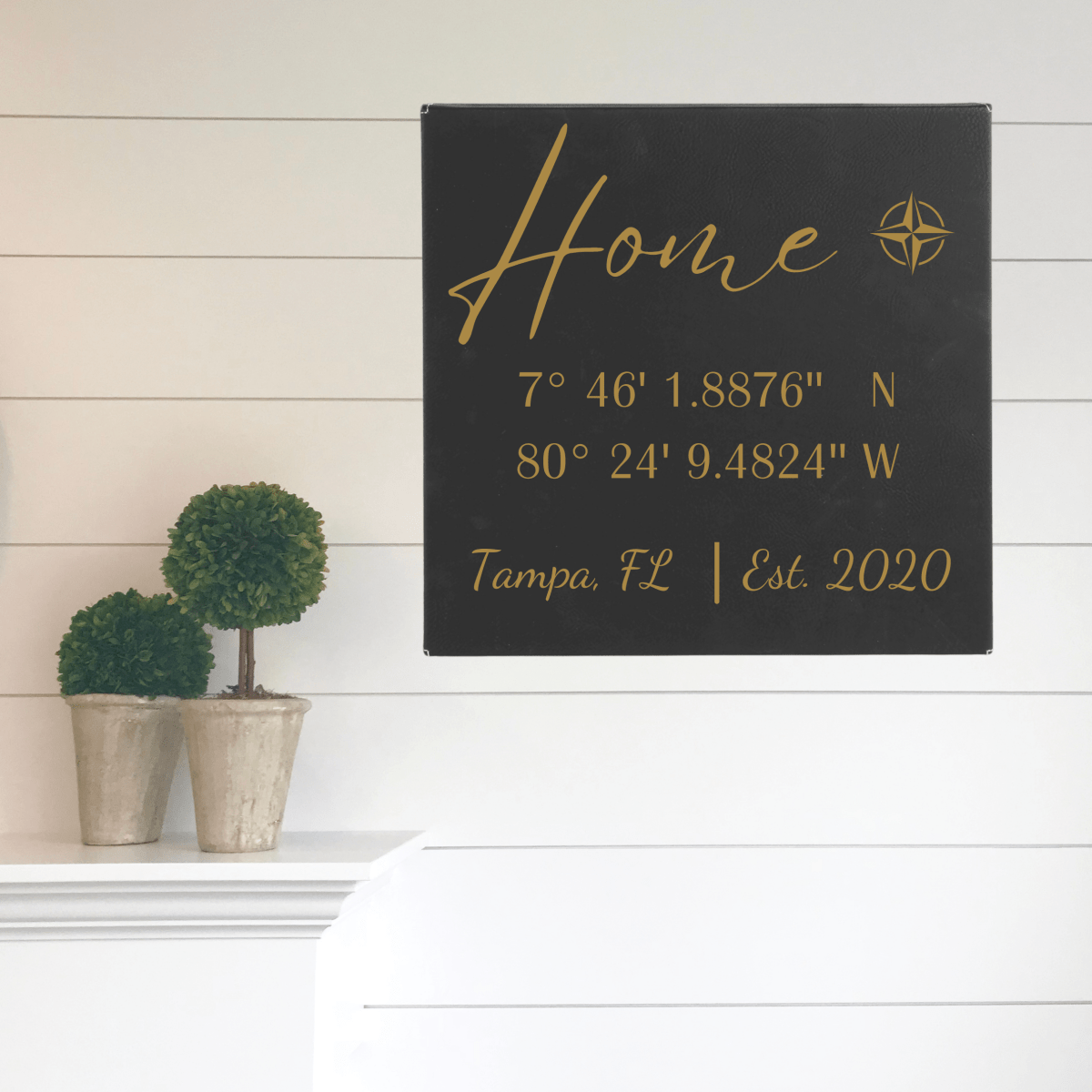 Personalized Memorable Milestone Coordinates Sign for her, Customized Gifts for Women by Groovy Girl Gifts