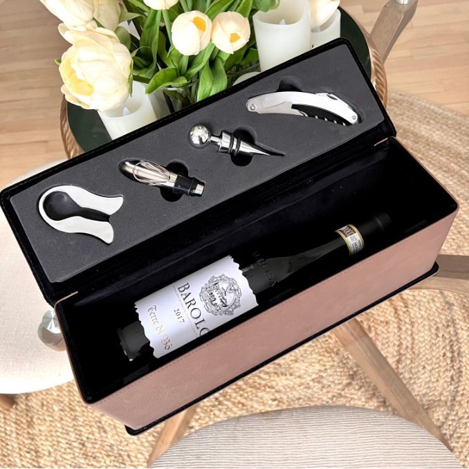 housewarming gift Personalized Wine Box Set