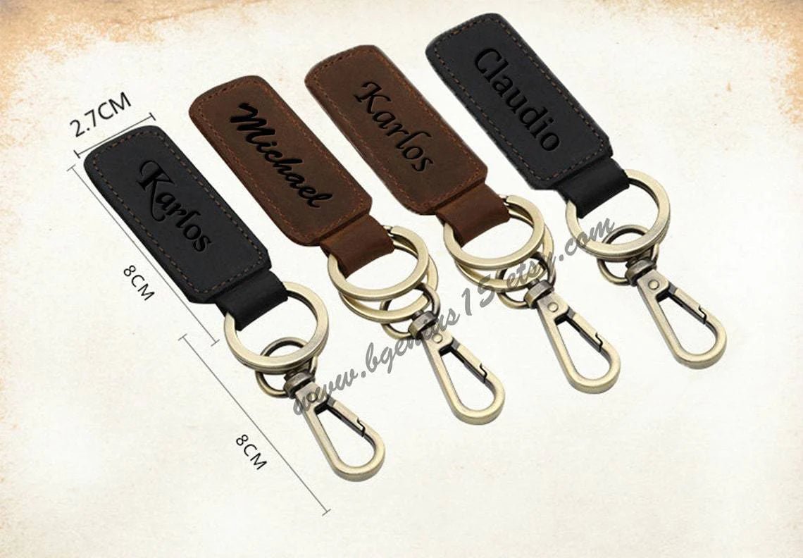 Personalized Custom Keychain for her, Customized Gifts for Women by Groovy Girl Gifts