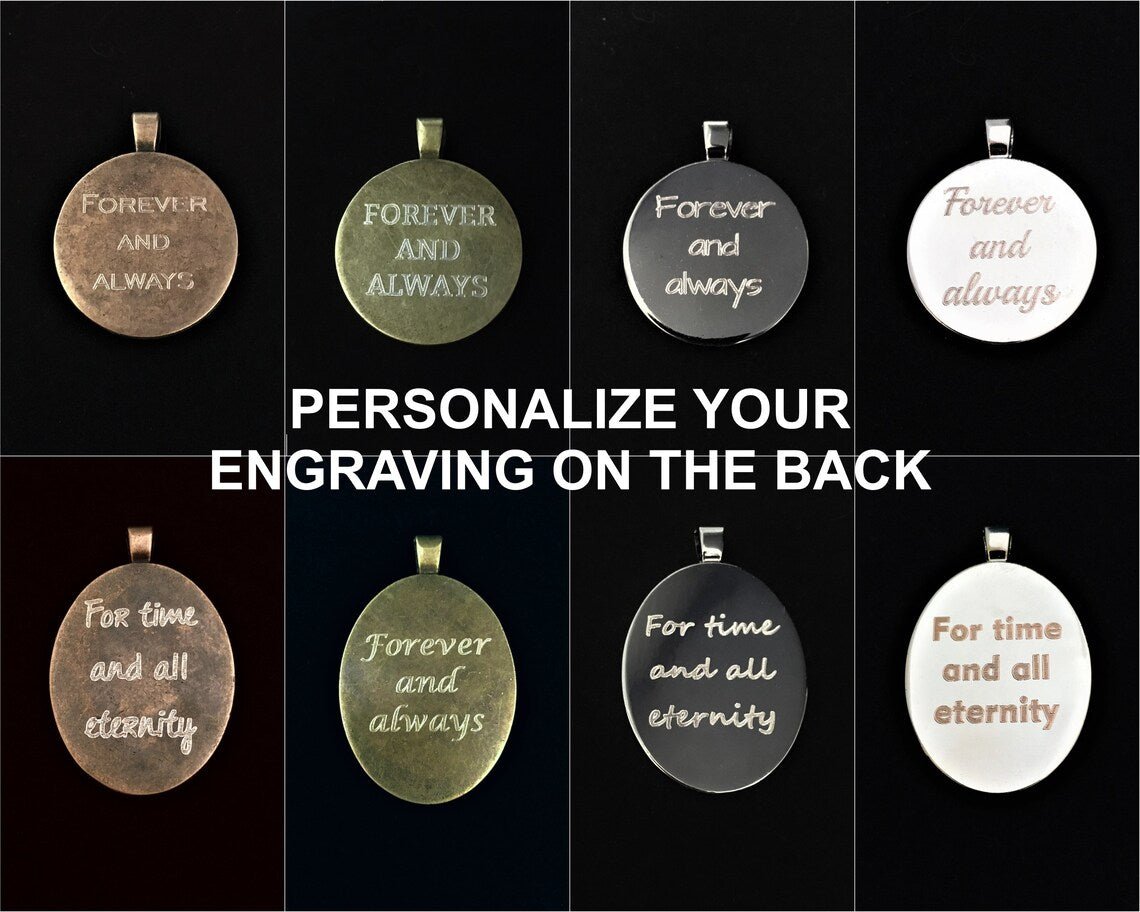 Personalized Etched Memories Wooden Necklace for her, Customized Gifts for Women by Groovy Girl Gifts