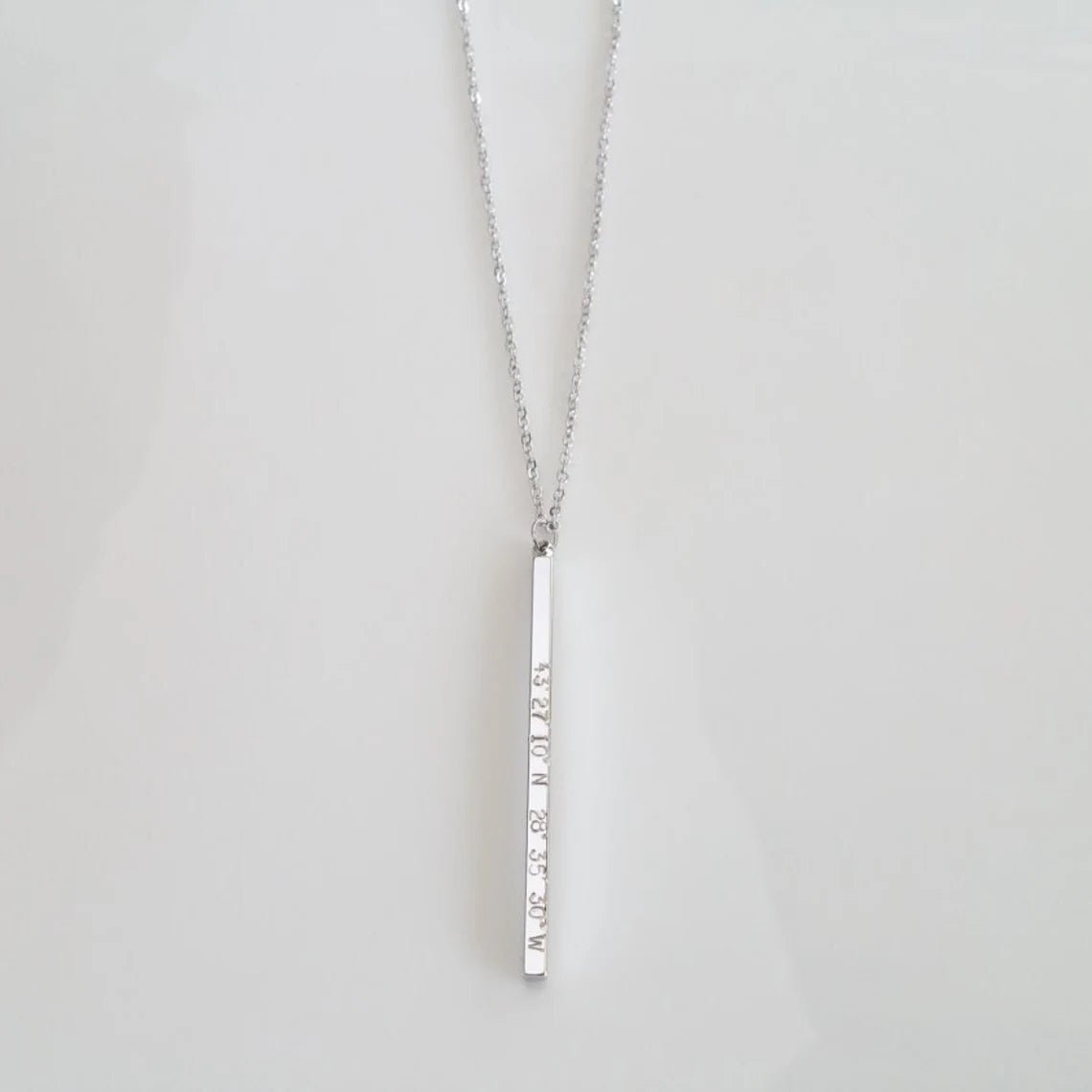 Personalized Coordinate Necklace for her, Customized Gifts for Women by Groovy Girl Gifts