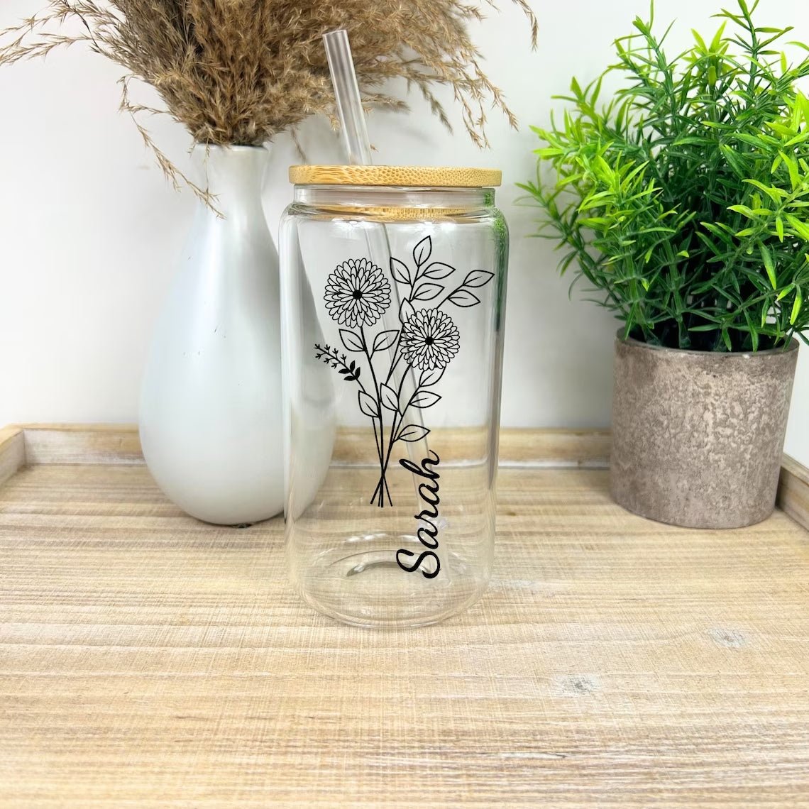 Birth Flower Tumbler