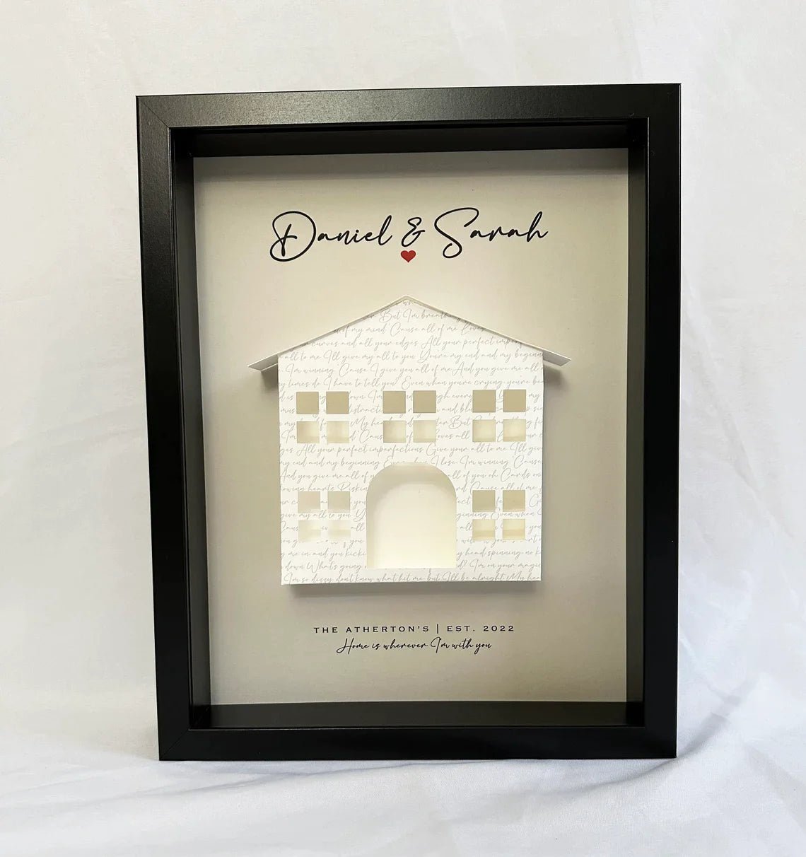 Personalized Melody of Memories Shadow Box for her, Customized Gifts for Women by Groovy Girl Gifts