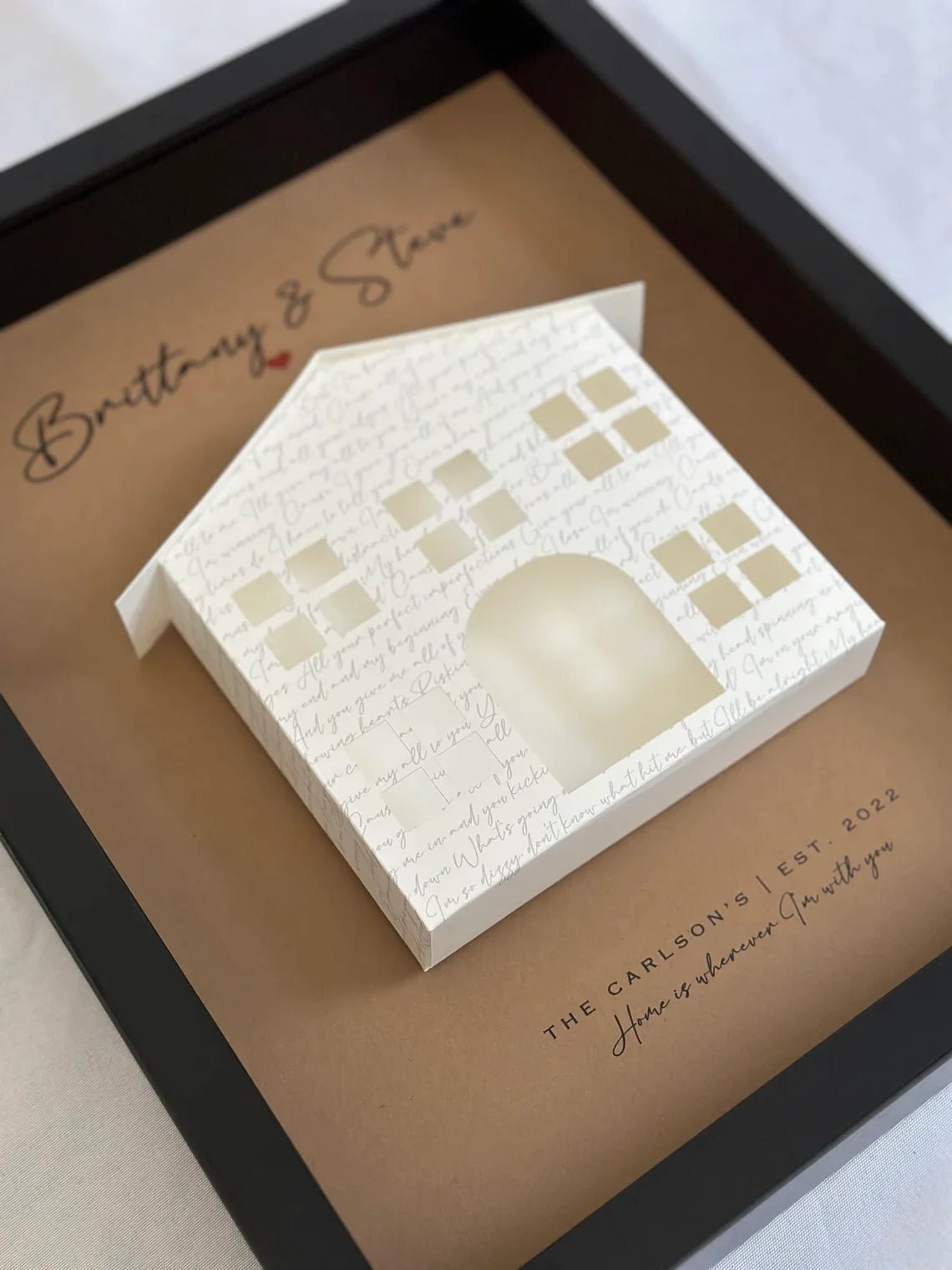 Personalized Melody of Memories Shadow Box for her, Customized Gifts for Women by Groovy Girl Gifts