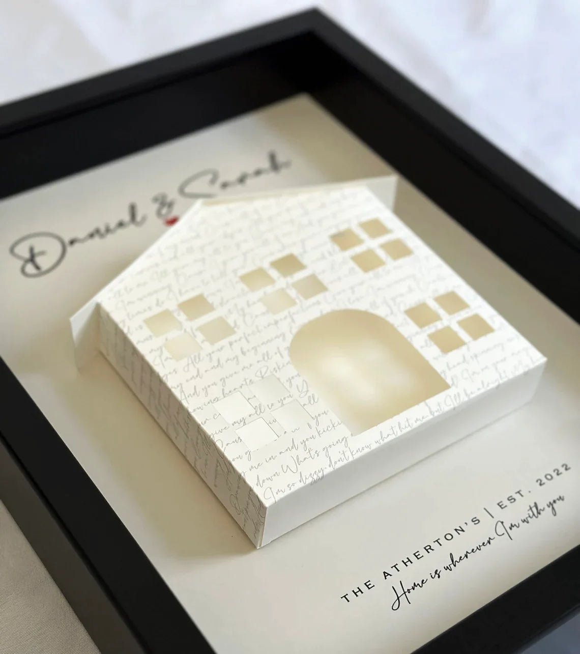 Personalized Melody of Memories Shadow Box for her, Customized Gifts for Women by Groovy Girl Gifts