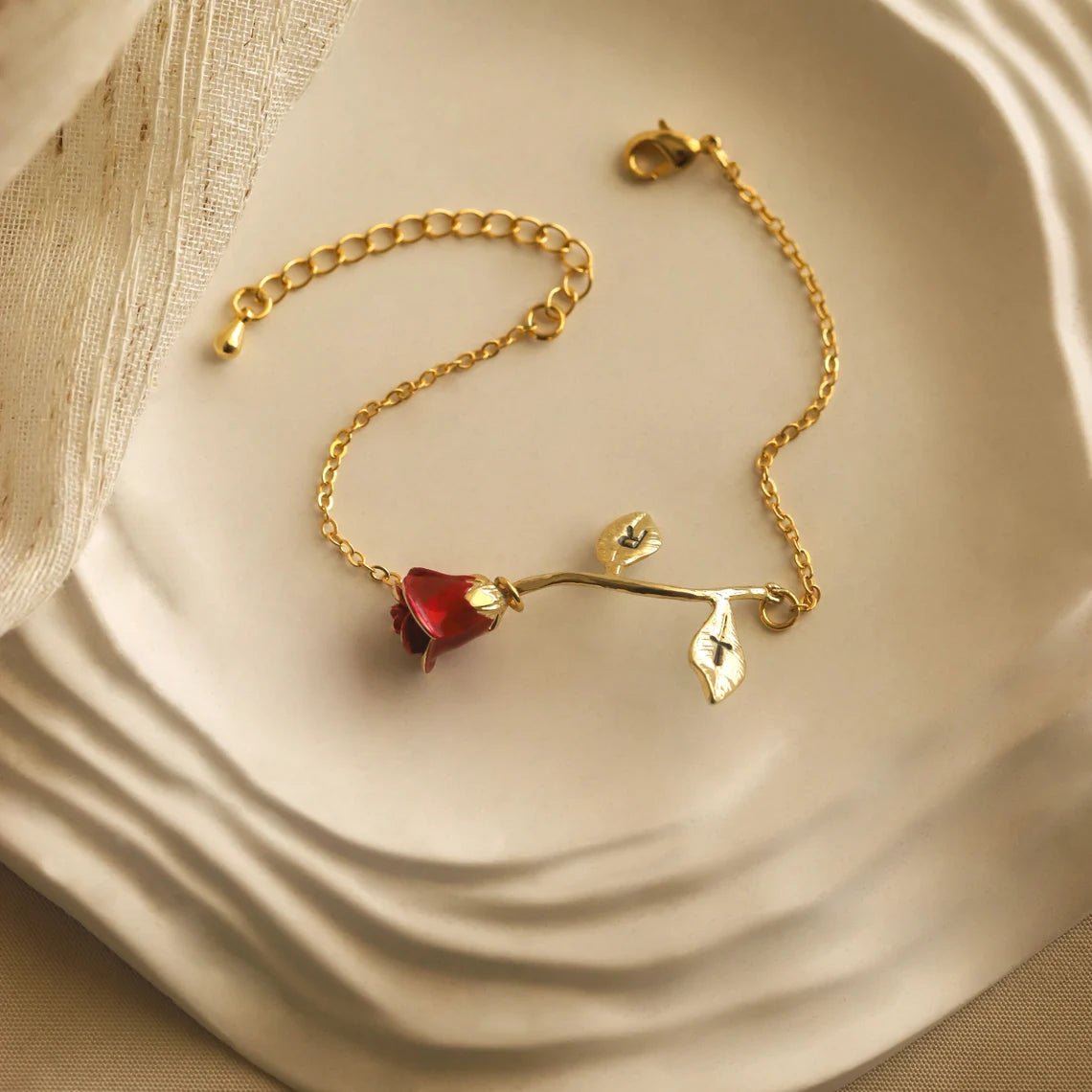 Personalized Custom Engraved Rose Bracelet for her, Customized Gifts for Women by Groovy Girl Gifts