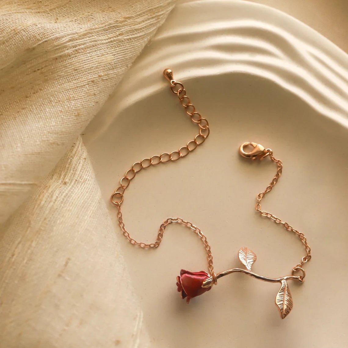 Personalized Custom Engraved Rose Bracelet for her, Customized Gifts for Women by Groovy Girl Gifts