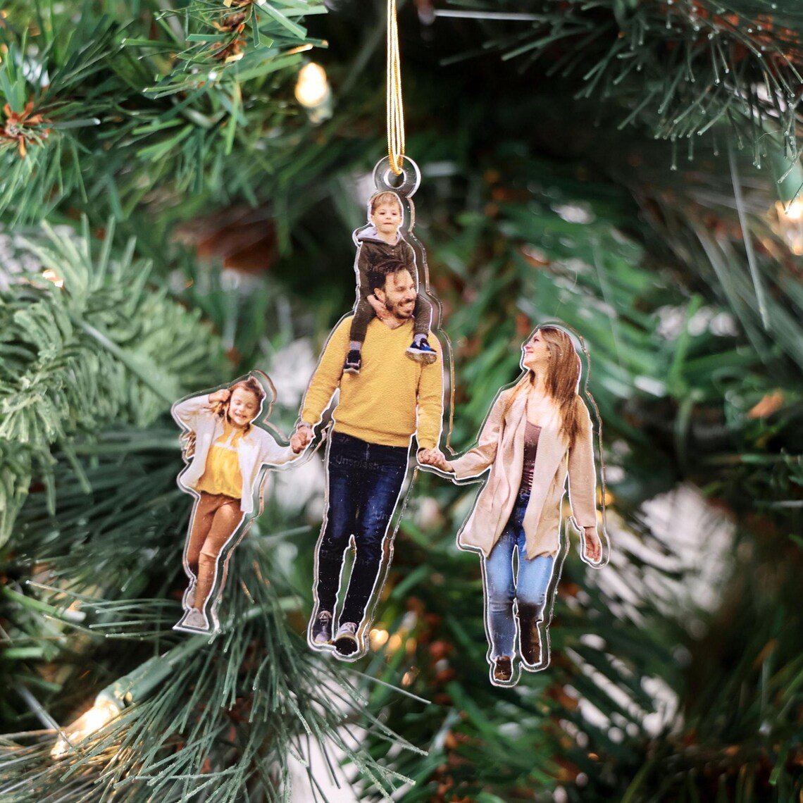 Personalized Custom Christmas Photo Ornament for her, Customized Gifts for Women by Groovy Girl Gifts