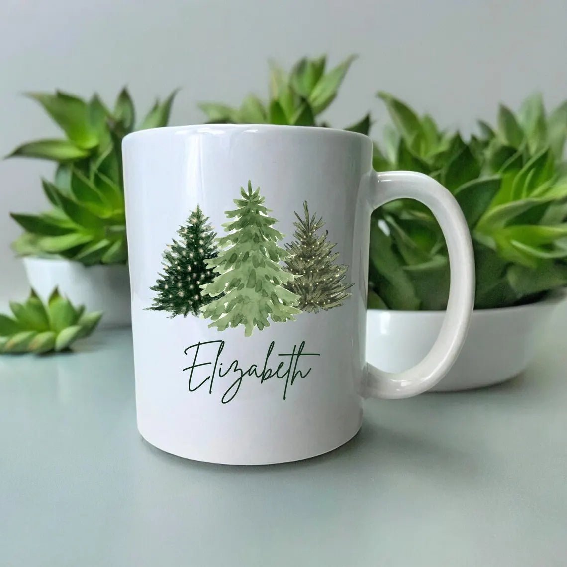 Personalized Custom Christmas Coffee Mug for her, Customized Gifts for Women by Groovy Girl Gifts