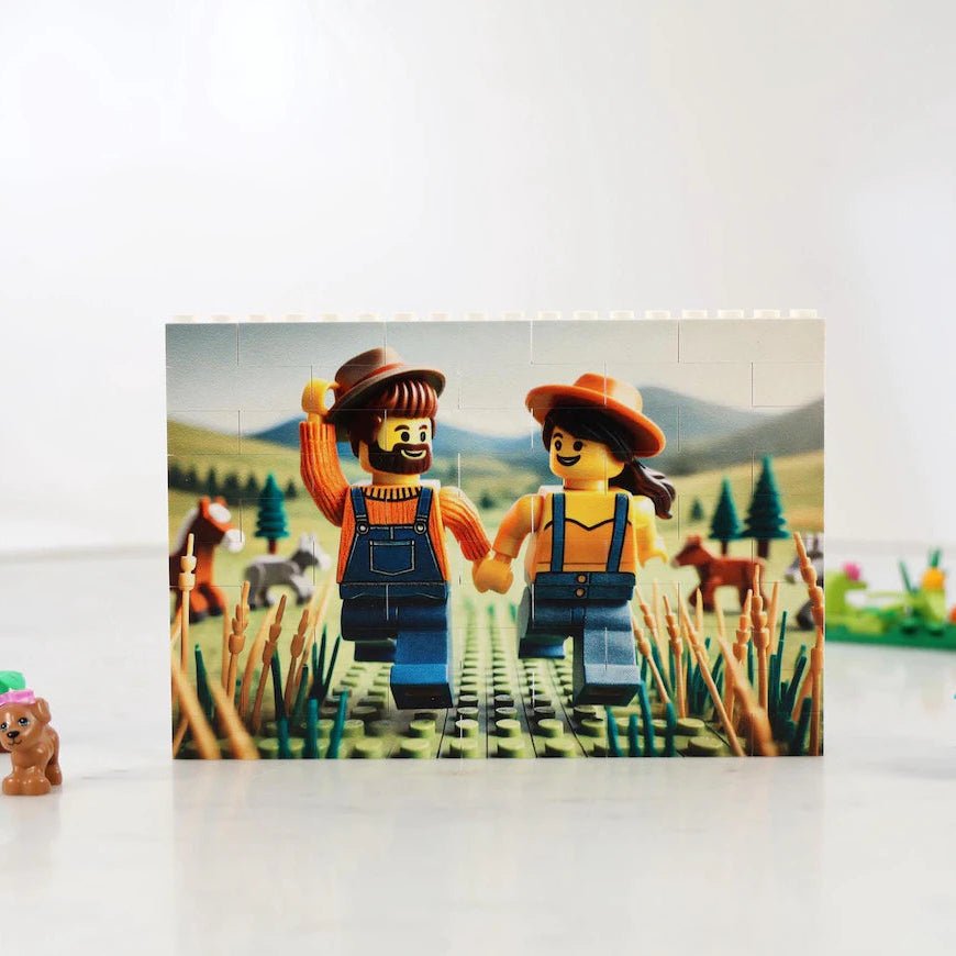 Personalized Mini - Figure Brick Photo Puzzle for her, Customized Gifts for Women by Groovy Girl Gifts