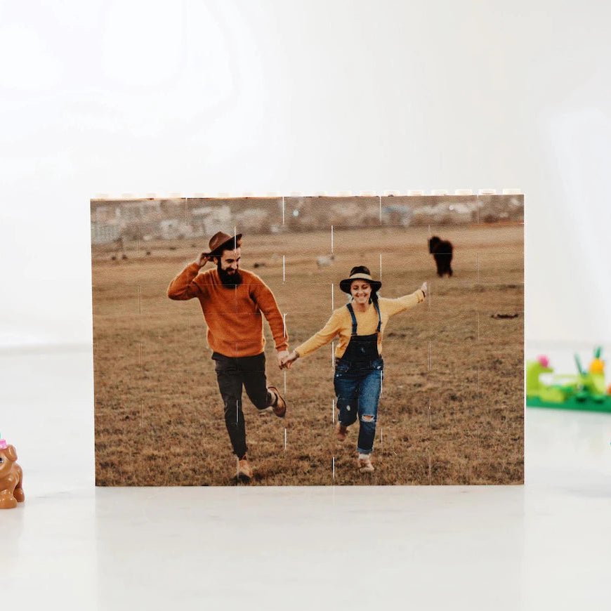 Personalized Mini - Figure Brick Photo Puzzle for her, Customized Gifts for Women by Groovy Girl Gifts