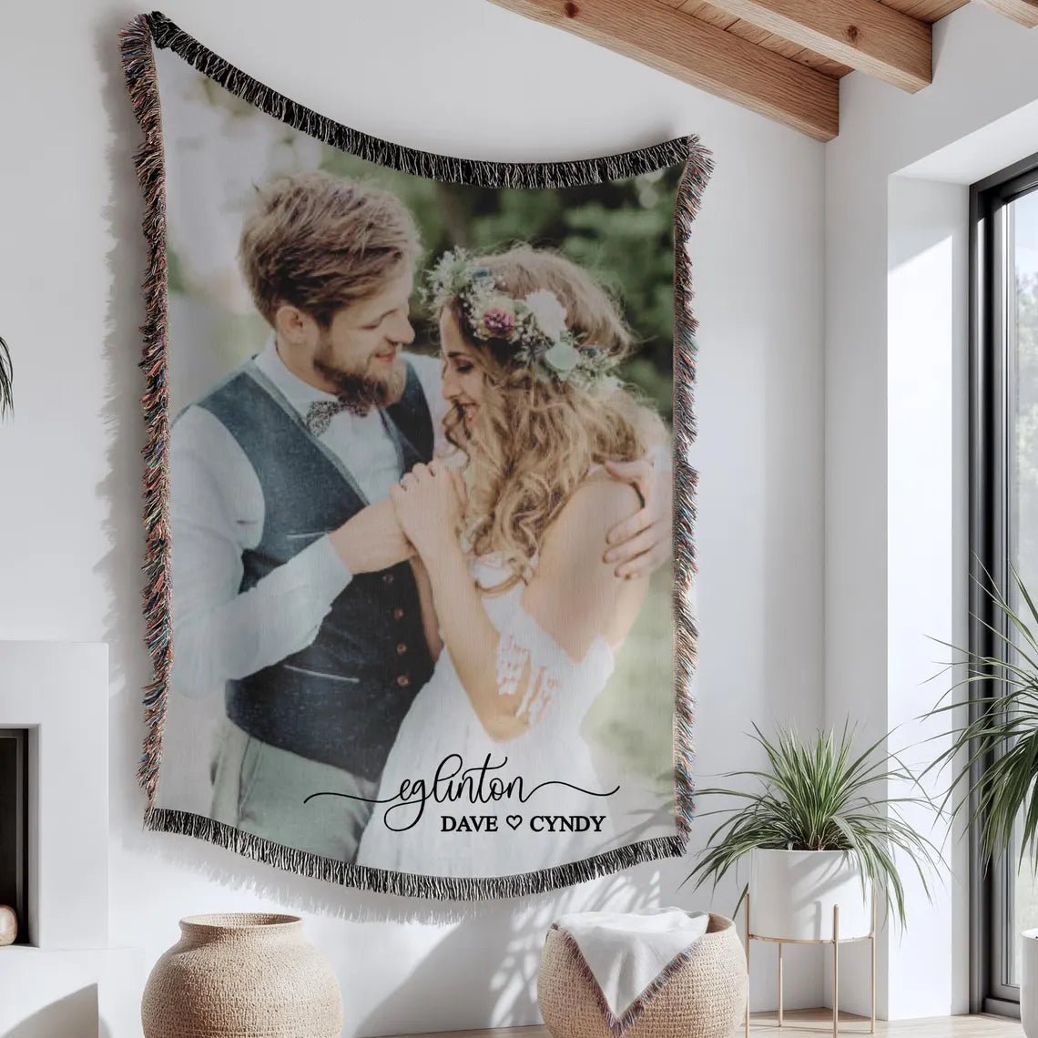 Personalized Picture Perfect Keepsake Blanket for her, Customized Gifts for Women by Groovy Girl Gifts