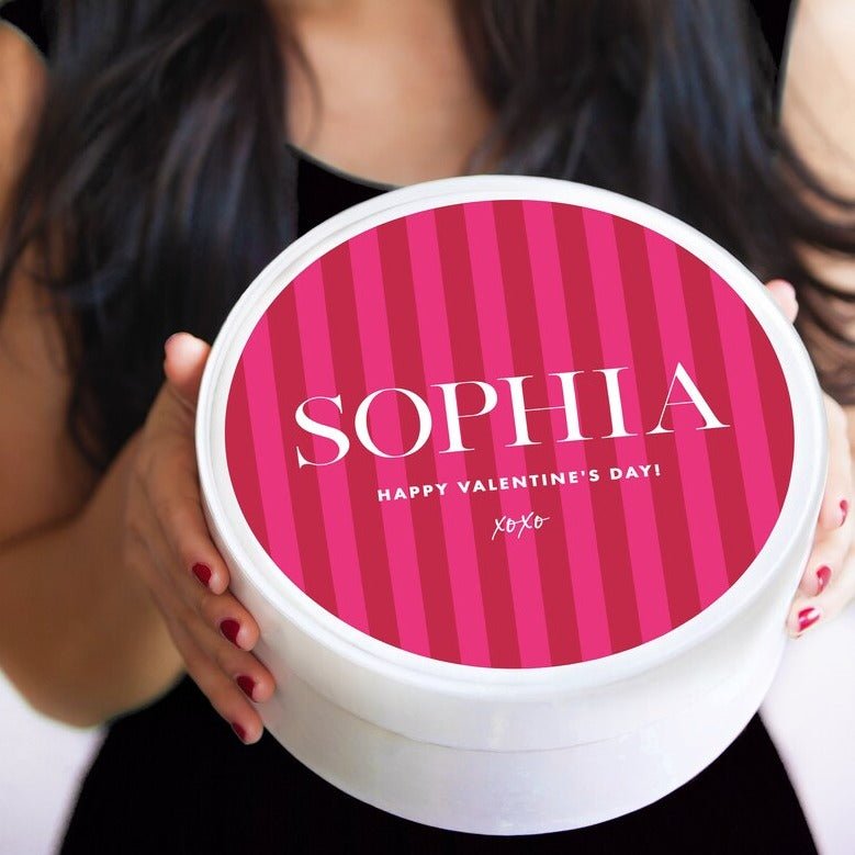 Personalized Valentine&#39;s Tea Gift Box for her, Customized Gifts for Women by Groovy Girl Gifts