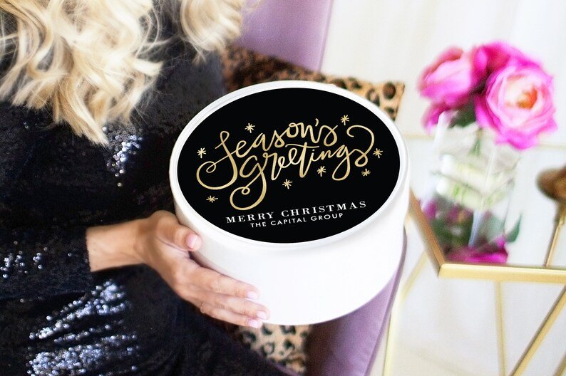 Personalized Love &amp; Joy Holiday Gift Box for her, Customized Gifts for Women by Groovy Girl Gifts