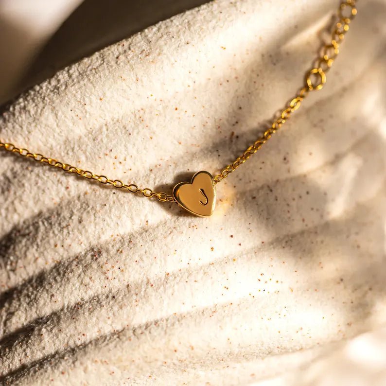 Personalized Love Locked in Heart Custom Bracelet for her, Customized Gifts for Women by Groovy Girl Gifts