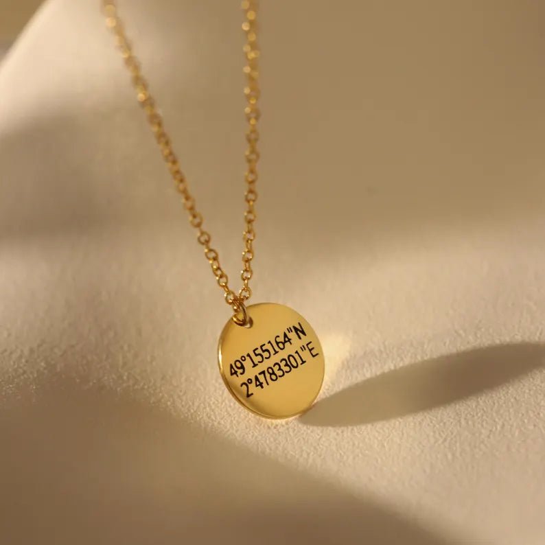 Personalized Map Your Heart: Custom Coordinates Necklace for her, Customized Gifts for Women by Groovy Girl Gifts