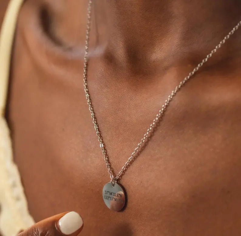 Personalized Map Your Heart: Custom Coordinates Necklace for her, Customized Gifts for Women by Groovy Girl Gifts