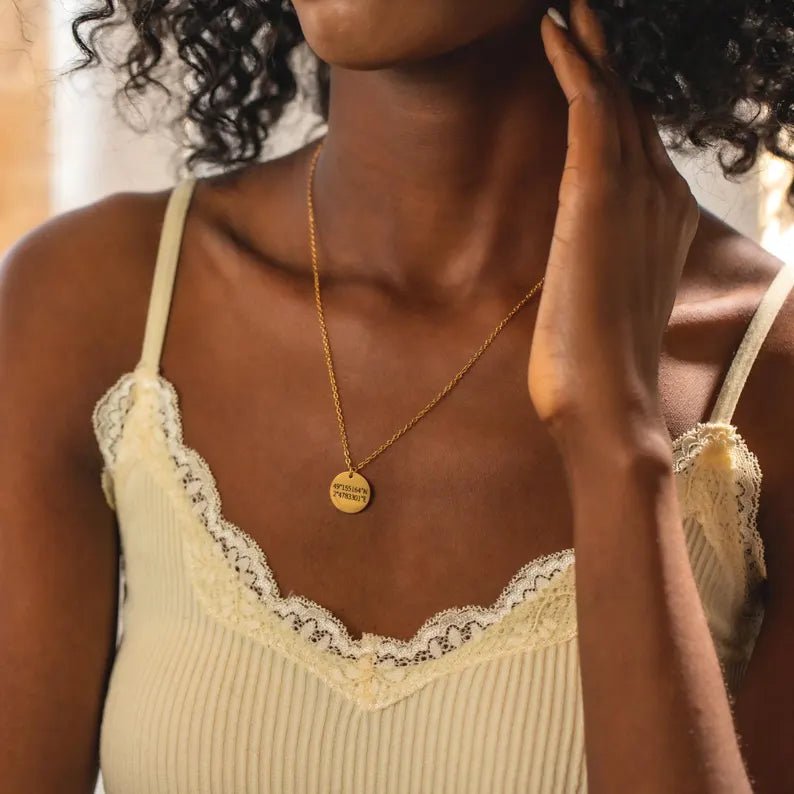 Personalized Map Your Heart: Custom Coordinates Necklace for her, Customized Gifts for Women by Groovy Girl Gifts