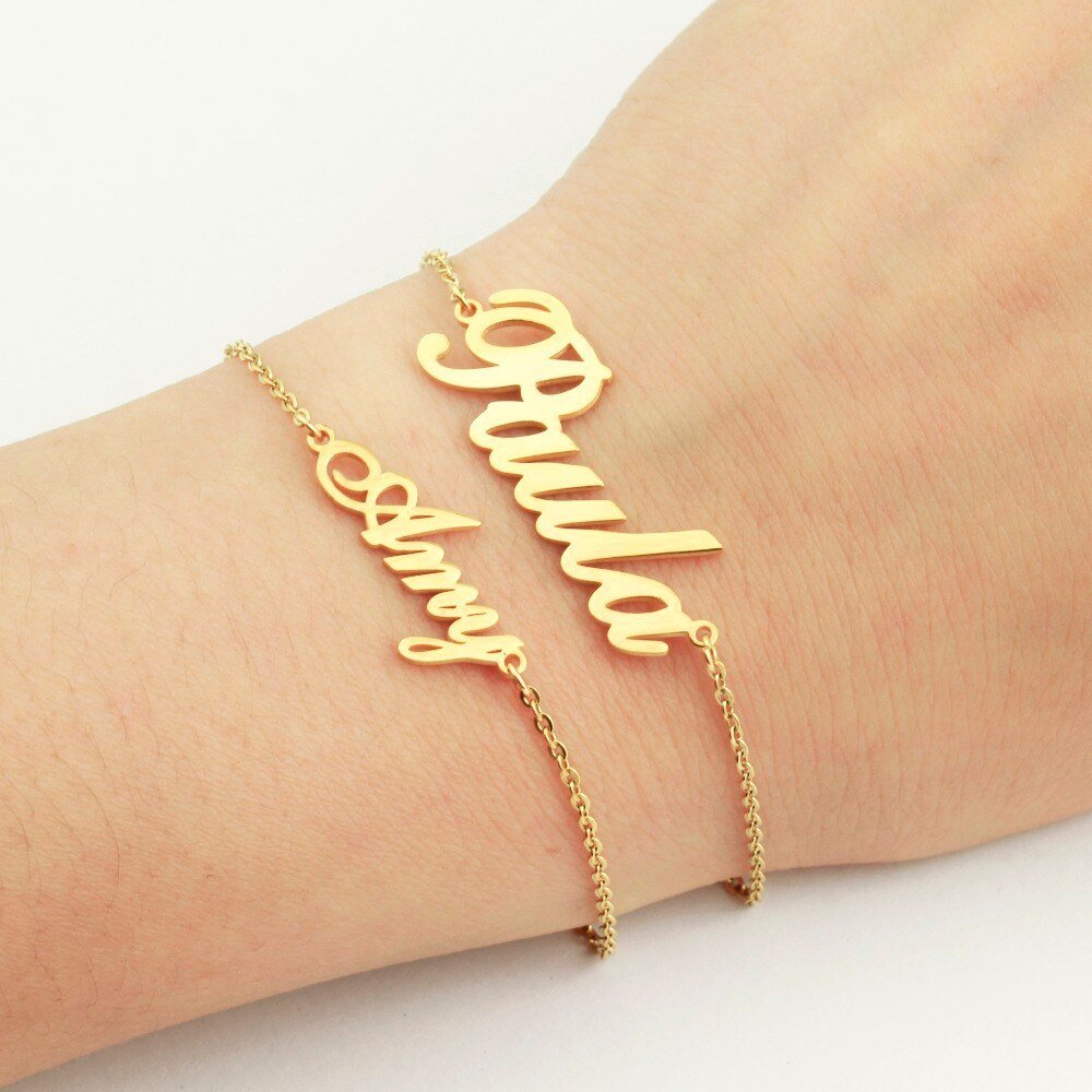 Jewelry &amp; Watches Personalized Custom Name Bracelet