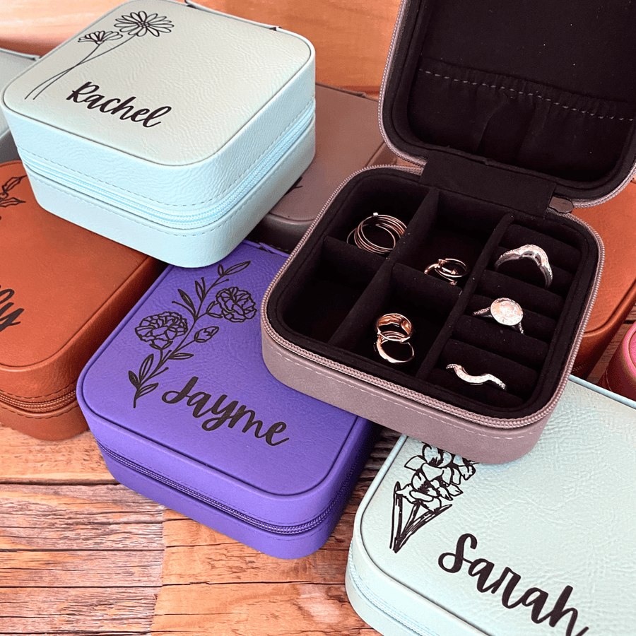 Personalized Birth Month Personalized Jewelry Box for her, Customized Gifts for Women by Groovy Girl Gifts