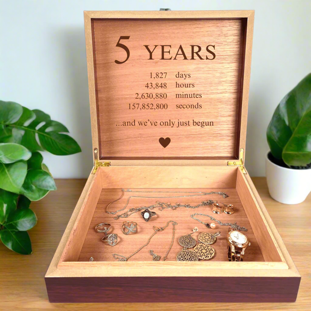 Personalized Personalized Keepsake Jewelry Box for her, Customized Gifts for Women by Groovy Girl Gifts